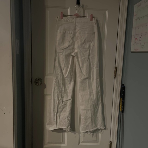 Jessica Simpson White Jeans Flare/ Bootcut with Fray bottom - Picture 2 of 5